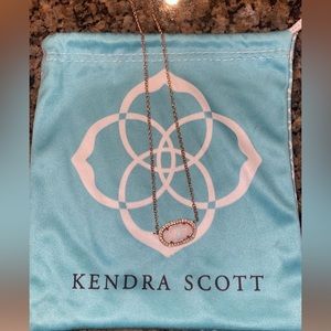 Kendra Scott White Kyocera Opal Necklace